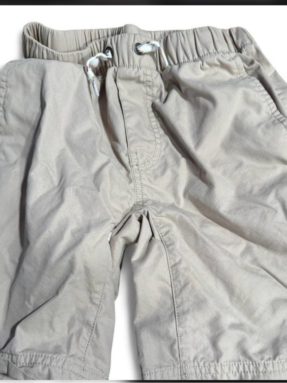 Hanna Andersson Soft Beige Elastic Waist Shorts